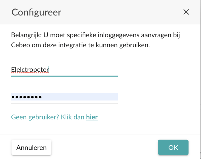 Inloggen CEBEO