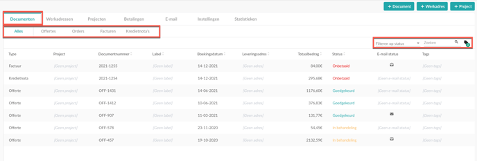 klantenfiche documenten