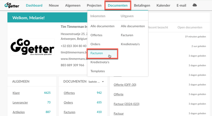 documenten facturen